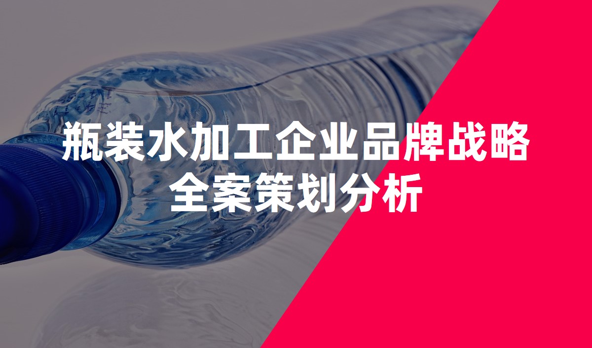 瓶装水加工企业品牌战略全案策划分(fēn)析
